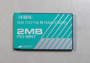 KN4400 【ジャンク品】 I・O DATA 98 note用 RAM CARD 2MB PIO-98NT 