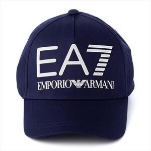 ☆匿名発送☆新品タグ付き ネイビー EMPORIO ARMANI EA7 CAP エンポリオアルマーニ イーエーセブン ビッグロゴ ベースボールキャップ 帽子