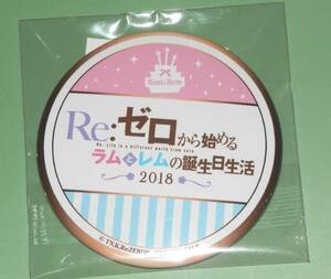 Re:ゼロから始めるラムとレムの誕生日生活2018 in 渋谷マルイ 再来店感謝特典 イベントロゴカンバッジ Re:ゼロから始める異世界生活