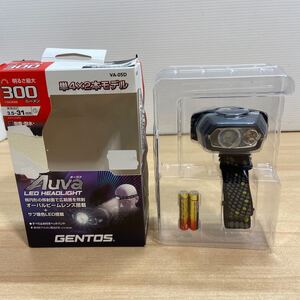 GENTOS ジェントス LED ヘッドライト 小型 軽量81g 単4電池式 300ルーメン 防水 オーヴァ VA-05D 楕円形の照射面 (5-2)