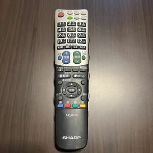 SHARP シャープテレビリモコン 赤外線確認済　消毒済