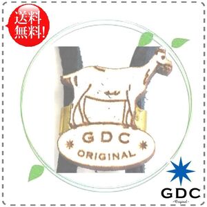 GDC ジーディーシー ループタイ ペンダント FarmAnimalシリーズ ヤギ goat アニマルウッドプレート 革ひも メンズ レディース 全国送料無料