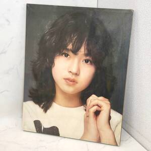 中森明菜 / ポスター ｜ 当時品 / AKINA NAKAMORI / 80年代 / デビュー当初 / 当時物 / ベニヤパネル貼り / アイドル / 昭和レトロ