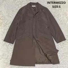 INTERMEZZO 中綿入り ロングコート サイズS ブラウン