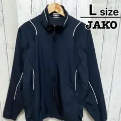 JAKO　ウインドブレーカー　アウター　L　ネイビー　紺　サッカー　USA古着