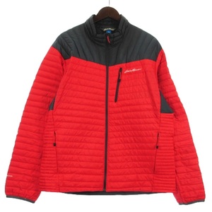 エディーバウアー EDDIE BAUER 軽量 ダウン ジャケット レッド L メンズ