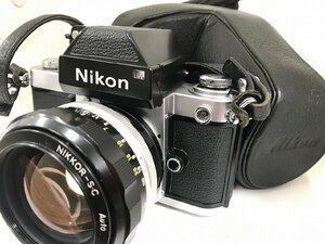 キングラム[31]Nikon ニコン F2 7380444 カメラ 一眼レフ NIKKOR-S.C 55㎜ 281139 アンティーク ジャンク 【送料無料】＠326