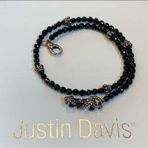 ◆JUSTIN DAVIS◆オニキスクラウンブレスレット◆S◆38,500円◆廃盤◆