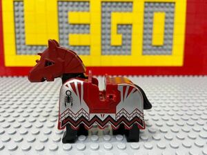 ☆装甲馬☆ レゴ　動物ミニフィグ　馬　シャドーナイト　( LEGO 人形 鞍 甲冑 ナイトキングダム　C110502