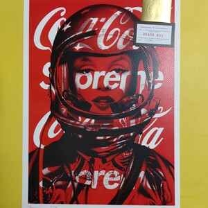 DEATH NYC 世界限定100枚 アートポスター　MARILYN　MONROE　マリリンモンロー　SPACE　GIRL　コカコーラ　Coca-Cola　Banksy　バンクシー