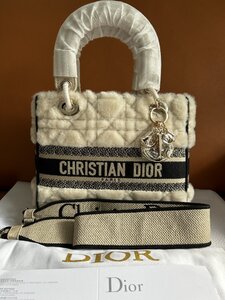 クリスチャン・ディオール Christian Dior Lady Tote ハンドバッグ ショルダーバッグ 2WAY トラ レディー