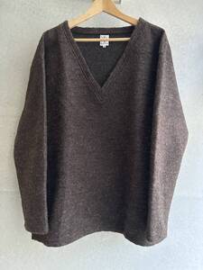 South2 West8 S.S. V Neck Shirt - Boiled Jersey サイズM ブラウン