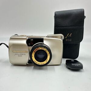 動作品 OLYMPUS オリンパス OLYMPUS μ mju: オリンパスミュー ZOOM105 DELUXE フィルムカメラ シャンパンゴールド 中古品 現状品