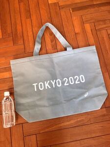 アシックス 大容量 トートバッグ マチ付 エコバッグ TOKYO2020 東京オリンピック 東京2020 ボランティア スポーツ バッグ グレー acics