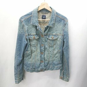 ◇ Gap 長袖 デニムジャケット サイズM インディゴブルー レディース E