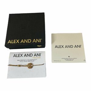 【中古品】 ALEX AND ANI ブレスレット ゴールド レディースアクセサリー 箱あり L40773RD