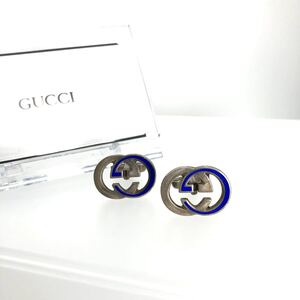 希少90s SV925 GUCCI グッチ GGロゴ カフス 正規品