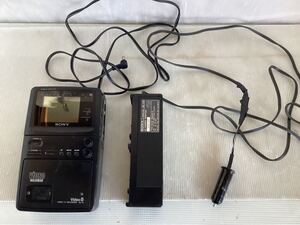 【H0688】 SONY VIDEO WALKMAN Video8 VIDEO TV RECORDER GV-8 89年製　アダプター　AC-V55 ジャンク品