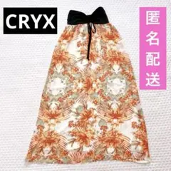 CRYX  マキシ丈　ロング　花柄　夏　ワンピース