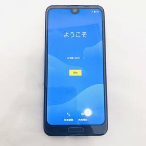 1円 初期化済み SHARP シャープ AQUOS R2 アクオス SHV42 au 利用制限◯ ブラック アンドロイド