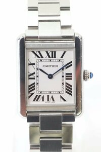 Cartier カルティエ マストタンクソロ ローマン 白文字盤 クォーツ SS 腕時計 7205-HA
