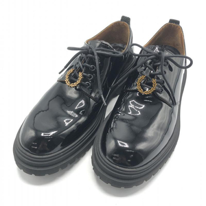 【中古】FRED PERRY Derby Patent Leather シューズ UK8 ブラック フレッドペリー[240010460909]