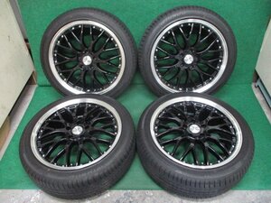 美品 ロクサーニ マルチフォルケッタ 19ｘ7.5J+48 PCD114.3【送料込み】225/45R19　2024年製 ※会社宛てor福山通運営業所止め　632