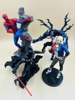 【4個セット】アメコミ、スパイダーマン、ヴェノム、ダースベーダー、フィギュア