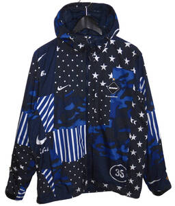 ◇極美品 F.C.Real Bristol FCRB × NIKE ナイキ 16SS WOVEN PRACTICE JACKET ウーブンプラクティスジャケット L 823120-450