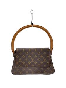 LOUIS VUITTON◆ミニ・ルーピング_モノグラム・キャンバス_BRW/PVC/BRW