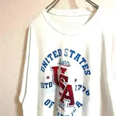 【訳あり】ヴィンテージ　Tシャツ united states ホワイト　XL