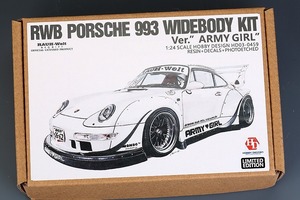 ホビーデザイン HD03-0459 1/24 RWB ポルシェ 993 ワイドボディキット For Ver.Army Girl