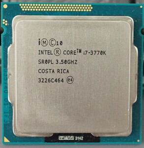 【動作確認済】Intel Core i7 3770K LGA1155 本体のみ①