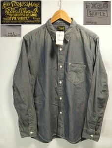 新品(サンプル)★Lサイズ【LEVIS/リーバイス】チンスト/マチ付き/ビンテージ/60798-0001/長袖シャツ/ツーホースタグ/ワークシャツ/LVC/復刻