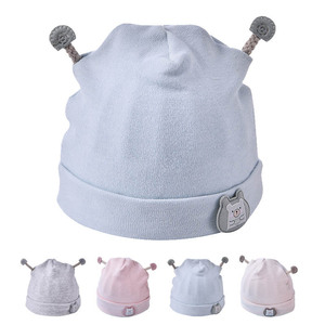 新生児 帽子 ベビー ハット 赤ちゃん 帽子100%オーガニックコットン 柔らかい 被り心地良く かわいい耳 うさぎ 出産準備 出産祝い ギフト