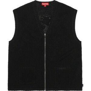 【新品未使用】 23SS 新品 SUPREME シュプリーム DRAGON ZIP SWEATER VEST ベスト BLACK M ブラック 黒色 即決早い者勝ち