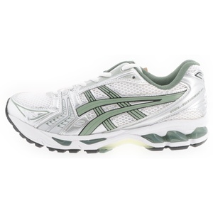 ASICS アシックス GEL-KAYANO14 ゲルカヤノ メッシュ ローカットスニーカー シューズ ホワイト/グリーン 25.5cm 1201A019ー107