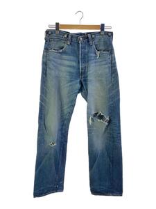 Levi’s◆LVC/復刻/ストレートパンツ/34/デニム/BLU/33501-0021/ダメージ加工