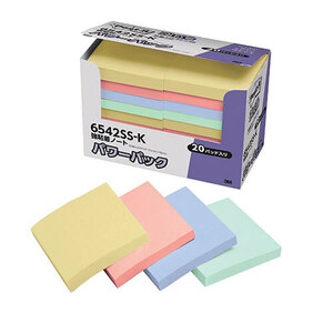 まとめ得 3M Post-it ポストイット パワーパック 強粘着ノート パステルカラー 3M-6542SS-K x [2個] /l