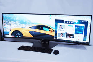 QHD超高解像度5120x1440＆超大画面49インチ！デュアル液晶曲面モニター！Dell UltraSharp U4919DW DisplayPort USBType-C HDMI