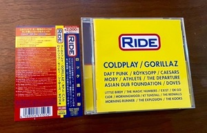 洋楽コンピ（美品）★RIDE ライド 良質選曲 全21曲／Coldplay、Daft Punk、KT Tunstall、Gorillaz、他