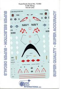1/72 スーパースケールデカール　S-3B Viking VS-30 CAG 