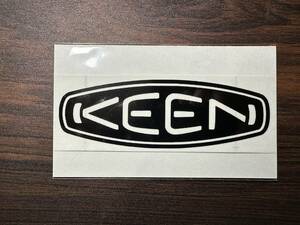 キーン（ブラック）KEEN　カッティングステッカー　アウトドアステッカー　耐候性防水ステッカー