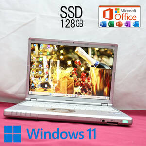 ★美品 高性能6世代i3！SSD128GB★CF-SZ5 Core i3-6100U Webカメラ Win11 MS Office 中古品 ノートPC★P72443