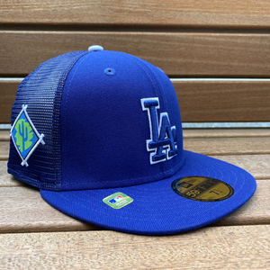 USA正規品 【7.1/4】 限定 NEWERA ニューエラ 59FIFTY スプリングトレーニング メッシュ キャップ SPRING TRAINING ドジャース LA DODGERS