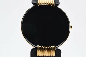 美品 クリスチャン ディオール バギラ L47.153.4 ラウンド ゴールド クォーツ レディース 腕時計 ChristianDior