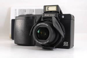 動作品 リコー RICOH GX200 コンパクトデジタルカメラ 取説 充電器付 管MM1432