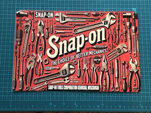 EL0Dブリキ看板】Snap-on スナップオン 工具 仕事場、自分の部屋や秘密基地の壁にいかがでしょうかヽ(^o^)丿