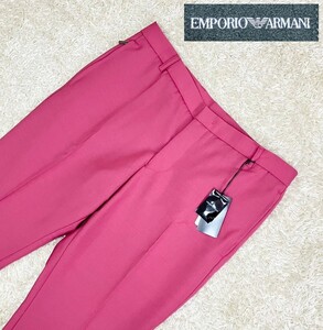 【未使用★大きいサイズ52】EMPORIO ARMANI ノータックスラックス/パンツ/紫ピンク◆22SS☆エンポリオアルマーニ (9)