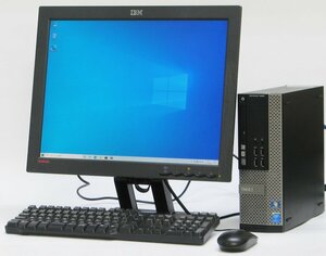 DELL Optiplex 9020-4160SF ■ 20インチ 液晶セット ■ i3-4160/4G/500/DVDマルチ/DisplayPort/Windows 10 デスクトップ